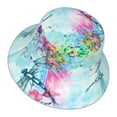 thumbnail image 3 of Kll Dragonfly Floral Bucket Hat For Women Men Packable Travel Beach Sun Hat Outdoor Rave Accessories Reflective Fisherman Cap, 3 of 9