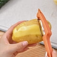 thumbnail image 4 of Pelador de verduras con cepillo 3 en 1, multifuncional, con cepillo para fregar alimentos, verduras, zanahorias, patatas y maíz., 4 of 8