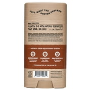 Dr. Squatch Mens Aluminum Free Deodorant, Natural Deodorant for Men, Wood Barrel Bourbon, 2.65 Oz