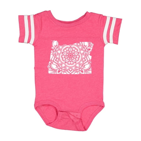 

Inktastic Oregon Silhouette Mandala Boys or Girls Baby Bodysuit