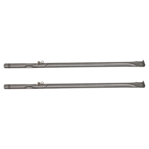 2-Pack BBQ Gas Grill Tube Burner Replacement Parts for Charbroil 463275717 - Compatible Barbeque Stainless Steel Pipe Burners