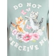 thumbnail image 2 of Do Not Perceive Me Women’s Graphic Tee with Short Sleeves, Sizes XXS-XXL, 2 of 5