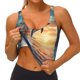 thumbnail image 3 of Fotbe Sailing Dancing Dolphin Sujetador Deportivo Largo sin Aros para Mujer con Almohadillas y Soporte Medio, Transpirable y Absorbente, Camiseta Tipo Chaleco o Tank Top-Small, 3 of 8
