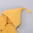 thumbnail image 4 of Diufon Spring Hooded Jacket for Toddler Infant Baby Long Sleeve Fringe Hoodies Kids Girls Boys Outwear (12-24 Months, Yellow), 4 of 8