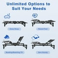 thumbnail image 3 of Adjustable Bed Base Frame Queen Size - Zero Gravity, Wireless Remote, Quiet Motor & 750LBS Capacity, Black Metal/Wood Base for Memory Foam/Latex Mattresses, 3 of 11