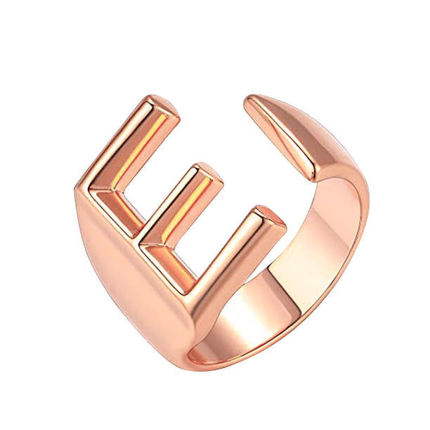 Anillo de moda para mujer, anillo de pareja, anillo de apertura de 26 letras, joyería Wmkox8yi sjalhkljlk2562