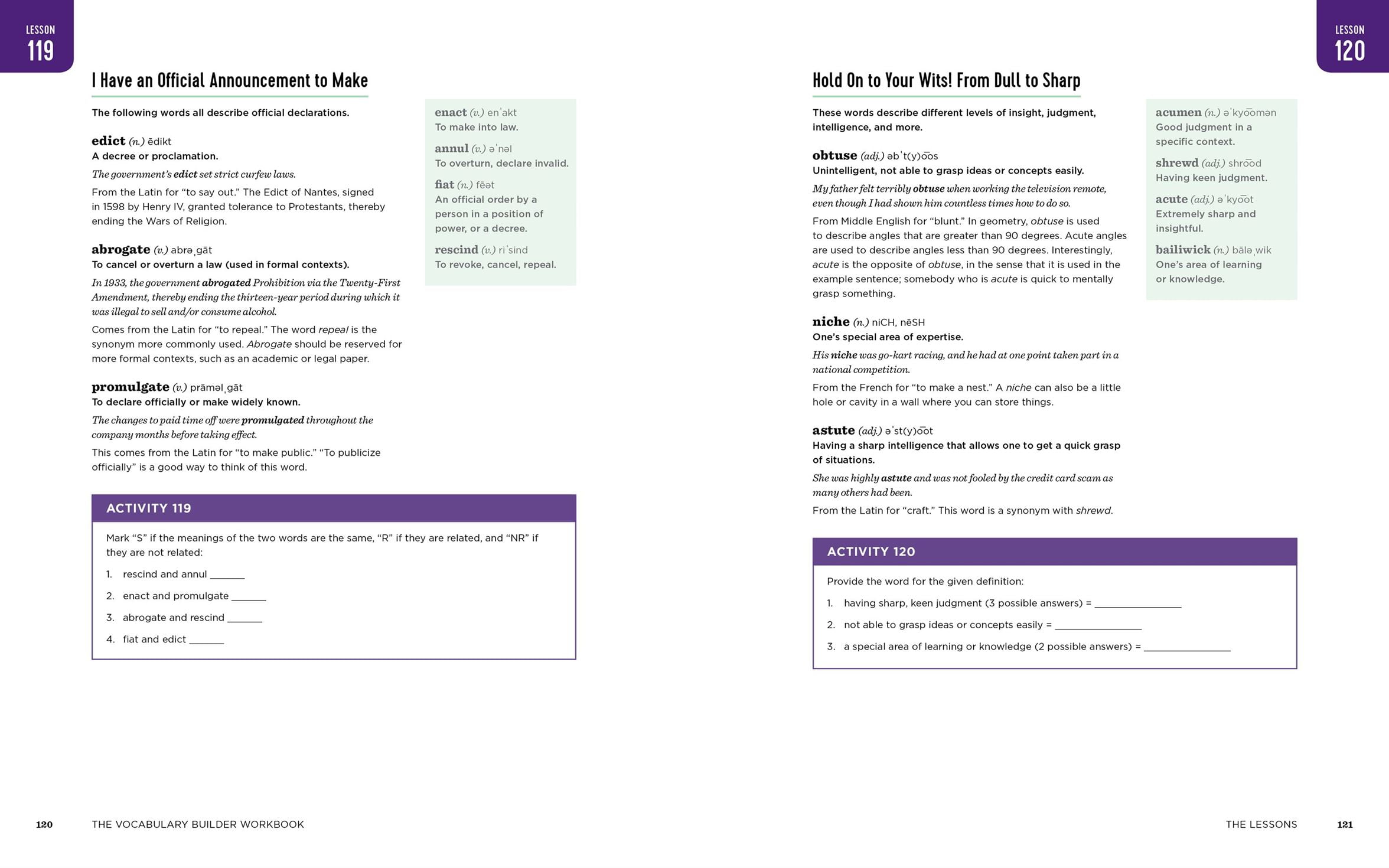 The Vocabulary Builder Workbook, (Spiral Bound), Chris Lele, English