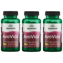 Swanson AvoVida - Natural Supplement Promoting Joint Health & Mobility - Avocado & Soybean Unsaponifiables to Support Cartilage & Tissue Health - (60 Capsules, 300mg Each) (3 Pack)