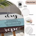 thumbnail image 6 of Fitted Tablecloth for Round Table,Retro Laundry Room Texts Table Cover with Elastic Edge Waterproof Table Cloth,Rustic Wooden Plank Circle Table Covers for Kitchen Indoor Outdoor Picnic Party, 6 of 9