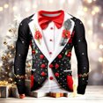 thumbnail image 2 of JHHLSF Themed Graphic T Shirt For Novelty Holiday Print Tee Soft Casual Shirt Long Sleeve Top Comfortable Fit Festive Apparel Idea For Seasonal Celebration And Party Wear Black,L, 2 of 3