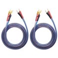 thumbnail image 1 of KK Cable YB-H 1pair Set(4 Spade Plug & 4 Pin Plug) HiFi OFC Speaker Wire, Spade Plug to Pin Type Plug. YB-H (3M(9.84ft)), 1 of 3