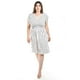 thumbnail image 4 of Vestido de rayas Roman Fashion Tallas Extras 8867X-STRP Blanco rayas 42, 4 of 5