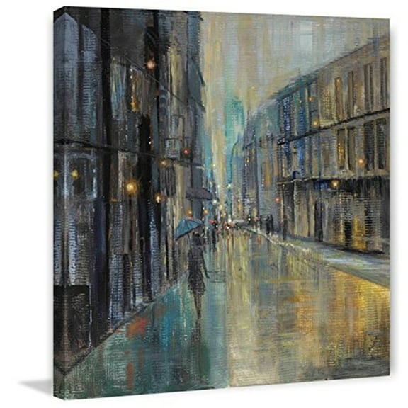 Metro Lights I Painting Print on Wrapped Canvas