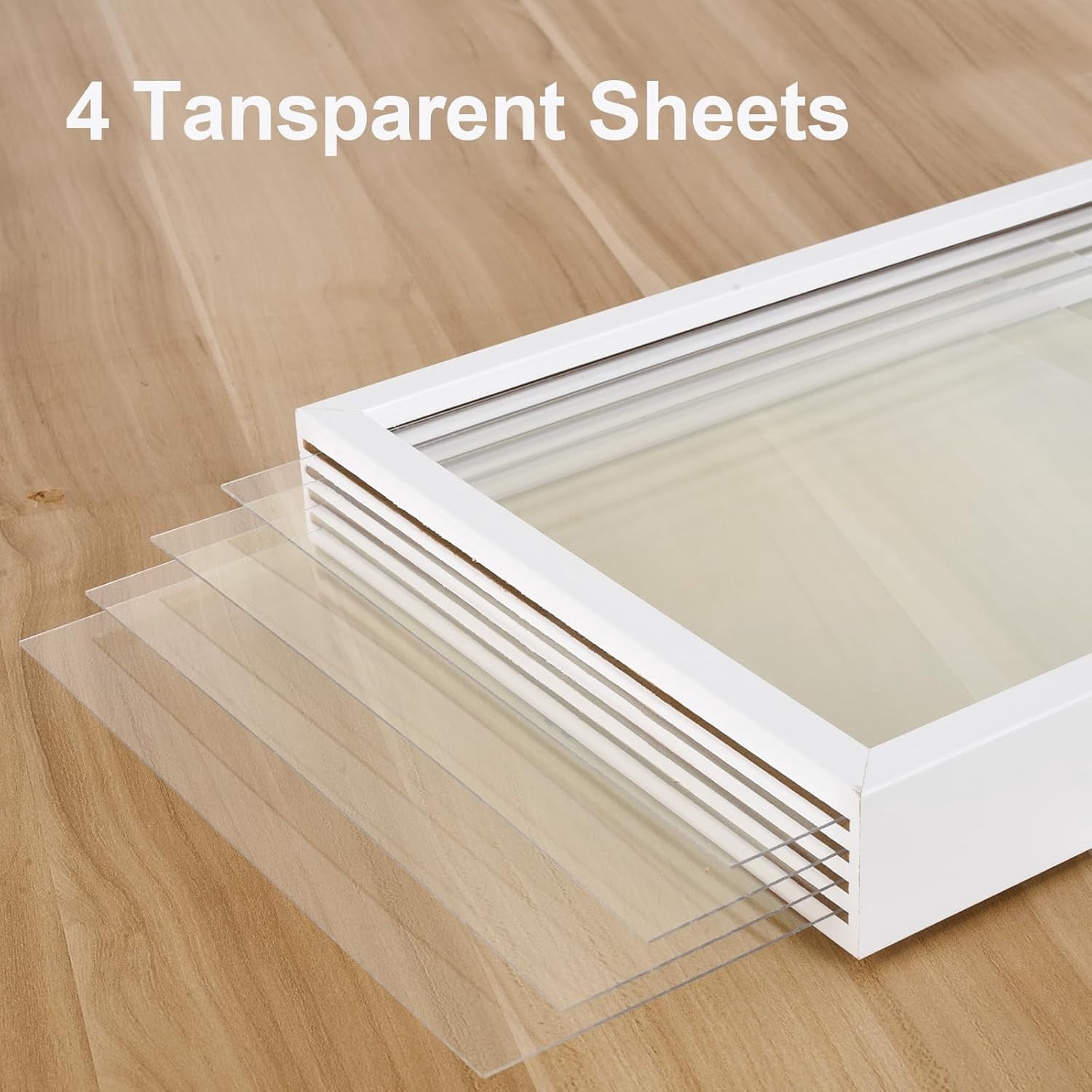 Family Handprint Kit, DIY Craft Keepsake Frame,Baby Hand Print Kits,Handmade Keepsake Wooden Frame Endless Gift Set 4 Transparent Sheets 6 Non -Toxic Paint Colors,Family Gifts for New Mom, New Parents
