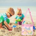 thumbnail image 6 of Darzheoy Colorful Mesh Beach Bags Sand Away Portable Foldable Sea Shell Bag with Adjustable Carrying Straps, Toy Storage Bag Beach Bags, 6 of 6