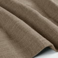 thumbnail image 5 of TWOPAGES Faux Linen Curtain 84 W X 63 L Inch Grommet Hanging Style Room Darkening Privacy Protection Drape for Kitchen, 1 Panel, Rust Brown, 5 of 6