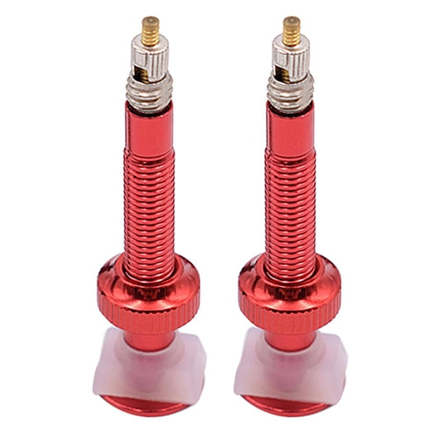 Accesorios para bicicletas 2 uds MTB Road Bike Presta F/V válvulas de neumáticos sin cámara para llanta de carbono (rojo) Hugtrwg Para estrenar