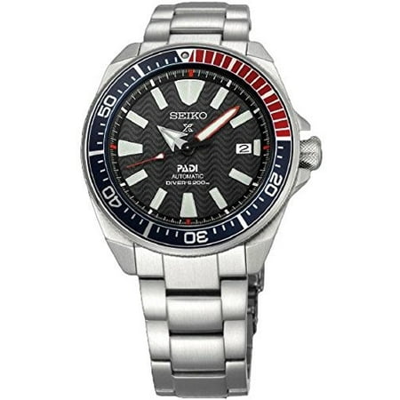 Black Dial Special Edition (Men's Prospex Special PADI Edition Samurai Black Dial Stainless Steel Bracelet Watch - Model:)