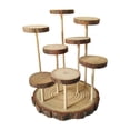 thumbnail image 2 of MERIGLARE Wood Display Riser Home Decor Storage Shelf for Cosmetic Accessories Perfume 8 Platforms, 2 of 9