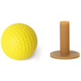 thumbnail image 2 of 10Pcs Yellow Soft Elastic Indoor Practice PU Golf Ball & 3x Golf Tees Coffee Durable Tee Driving Range 60/ 70/ 80 mm, 2 of 7