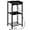Black, variant on Tall End Table with Charging Station, 29.7 Inch Small Tall Side Table, 3-Tier Telephone Table, Small Entryway Table, High Nightstand for Living Room, Bedroom, Hallway, Rustic Brown