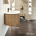 thumbnail image 5 of Eviva Haven 39"W x 22"D Medium Oak Wall-mounted Bathroom Vanity with White Solid Surface Integrated Sink Top, 5 of 7