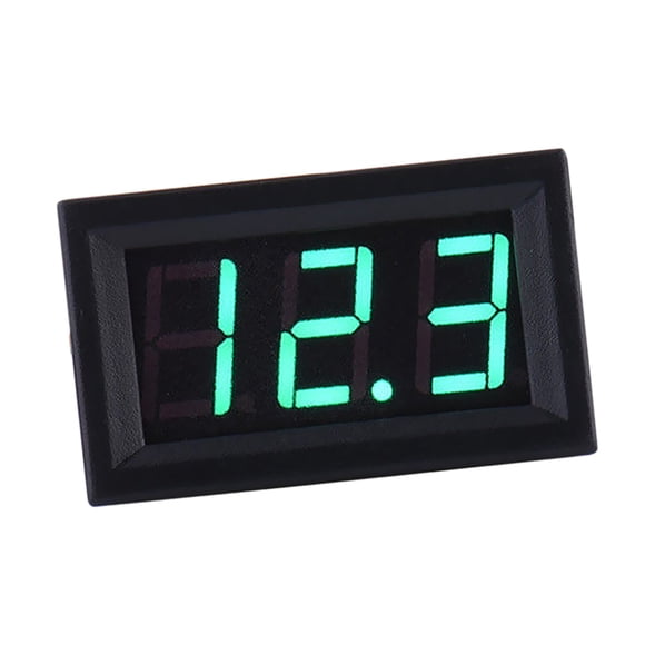 Motor de coche del ímetro del metro de aje de la pantalla digital LED de 2 0.56" -120.0V Verde Cola Volt Panel Meter