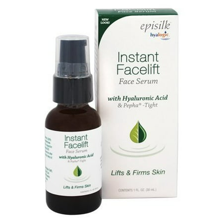 Episilk Instant Facelift Face Serum with Hyaluronic Acid & Pepha-Tight - 1 oz. by Hyalogic (pack of