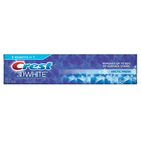 Crest 3D White Arctic Fresh Whitening Toothpaste, Icy Cool Mint, 6.4
