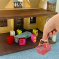 thumbnail image 4 of UPOUART 10Set Miniature Design Mini Shopping Basket Plastic Red for Doll House Accessories, 4 of 8