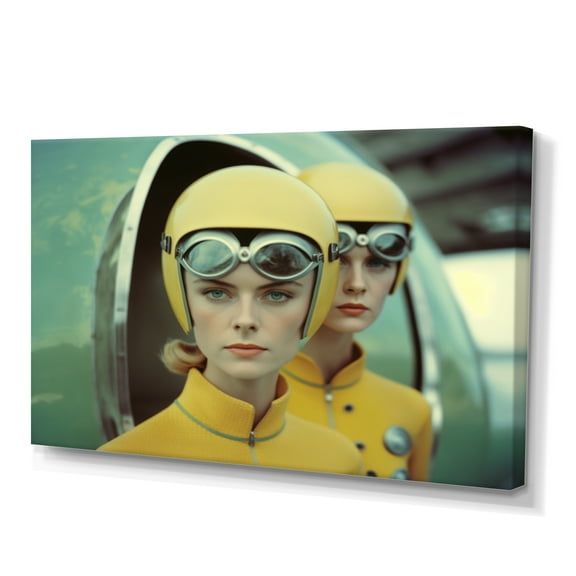 Designart Futuristic Fashion For Woman V Canvas Wall Art
