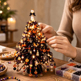 thumbnail image 5 of DIY Beaded Mini Halloween Tree Craft Kit, Bead Art Ornament, Handmade Beginner Friendly Tree Making Supplies, Holiday Tabletop Desk Home Decoration, 5 of 8