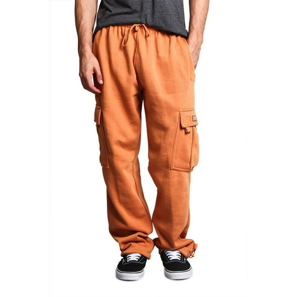 climate concepts men's and big men's fleece cargo pants