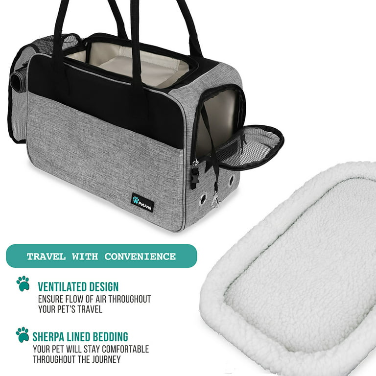 Pet Carrier Bag Travel Bag for Cats and Small Dogs Cozy Bed