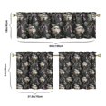 thumbnail image 6 of Kitchen Window Curtains with Rod Pocket Over Sink Space Sci-Fi Small Window Treatment Cafe Short Curtains for Bathroom Tier Drapes,3 Piece Set,24 Inch, 6 of 6