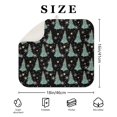 thumbnail image 4 of Black Christmas Tree Pattern Dish Drying Mat for Kitchen 1 Pack, Ultra Absorbent Microfiber Dishes Drainer Mats,16x18in(41x46cm), 4 of 6
