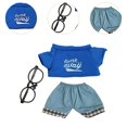 thumbnail image 6 of Almencla Doll Clothes for 20cm,Comfortable,Costumes Photo Props DIY Doll Accessories Dress up Stuffed Animals Clothes Cute letter shirt, 6 of 8