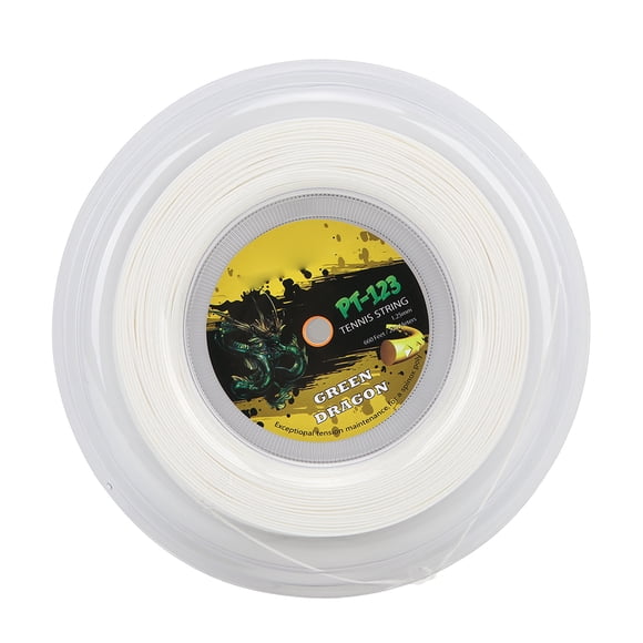 Tennis String 200m Sports Racket String 1.25mm Polyester Racquet Wire Rigid Type for TrainingWhite