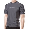 thumbnail image 2 of O'NEILL MEN'S BASIC SKINS 50+ SHORT SLEEVE SUN SHIRT, Graphite, Size Medium, 2 of 4