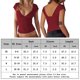 thumbnail image 2 of Blusas Cortas Camiseta informal para mujer, camiseta de moda con cuello en V para ir de compras (rojo vino L) Cgtredaw para Mujer Vino rojo T XL, 2 of 7