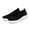 Black, variant on YOURDIARY Women's Slip On Walking Shoes Breathable Knit Low Vamp Comfortable Non Slip Casual Sneakers