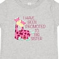 thumbnail image 4 of Inktastic I Have Been Promoted to Big Sister Pink Girls Baby T-Shirt, 4 of 5