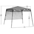 thumbnail image 4 of Quik Shade Go Hybrid 7 x 7 Foot Compact Slant Leg Outdoor Pop Up Canopy, Blue, 4 of 20