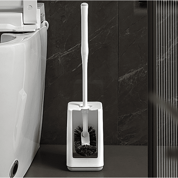 Toilet Bowl Brush and Holder Long Handled With Base Deep Cleaning