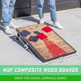 thumbnail image 4 of GoSports 3 x 2 ft Rustic Design Cornhole Game Set - Includes Two 3 x 2 ft Boards, 8 Bean Bags, and Carry Case, 4 of 7
