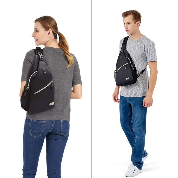 MOSISO Sling Backpack, Multipurpose Crossbody Shoulder Bag Travel Hiking  Daypack 
