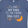 thumbnail image 4 of Inktastic I Love My Yaya to the Moon and Back Boys or Girls Baby T-Shirt, 4 of 5