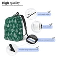 thumbnail image 3 of Vsdgher Christmas Trees Print Canvas Backpack Travel Rucksack Unisex Knapsack 15.7/17.7Inch Laptop Backpack for Work,College-Small, 3 of 5