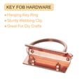 thumbnail image 4 of 20Pack 26mm/ 1.02-inch Key Fob Hardware with Keychain Ring for Bag Webbing Wristlets, Rose Golden, 4 of 5