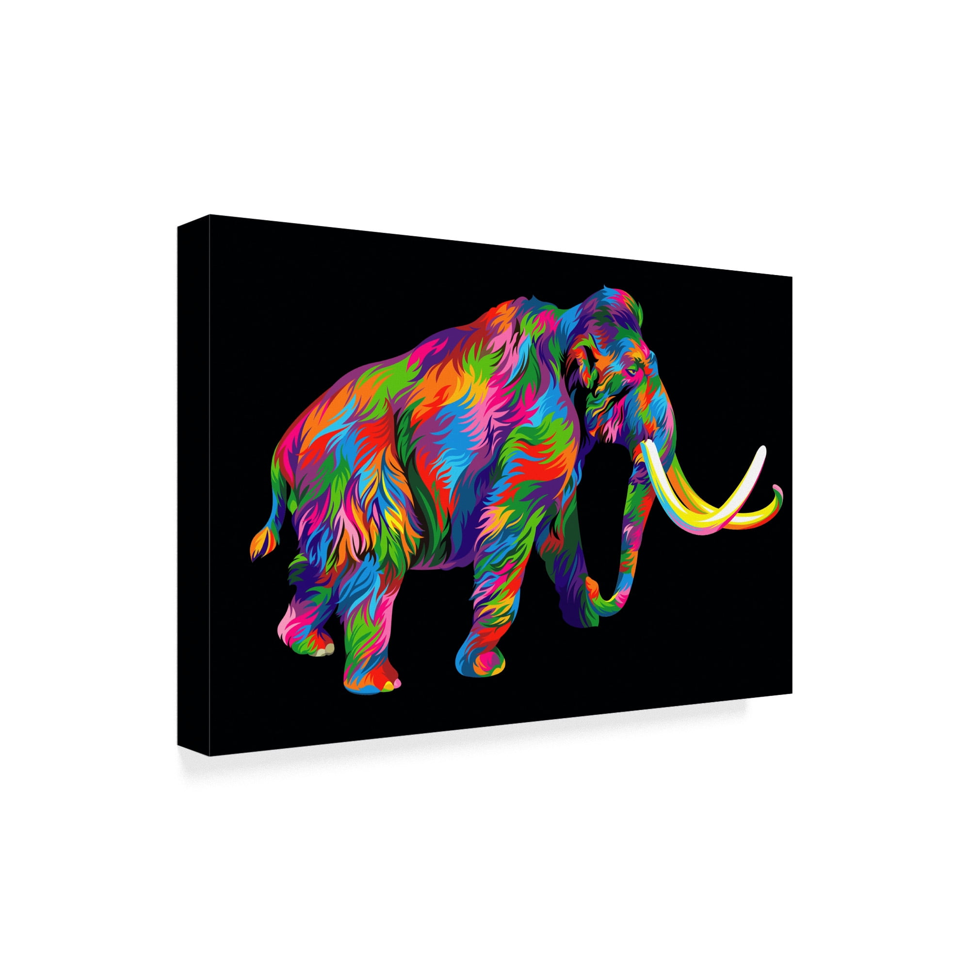 Trademark Fine Art 'Wooly Mammoth' Canvas Art by Bob Weer